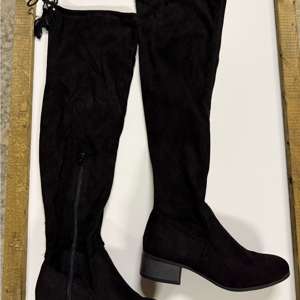 Madden Girl Black Over-the-Knee Boots